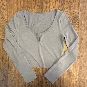 lululemon Gray Crop Top xs